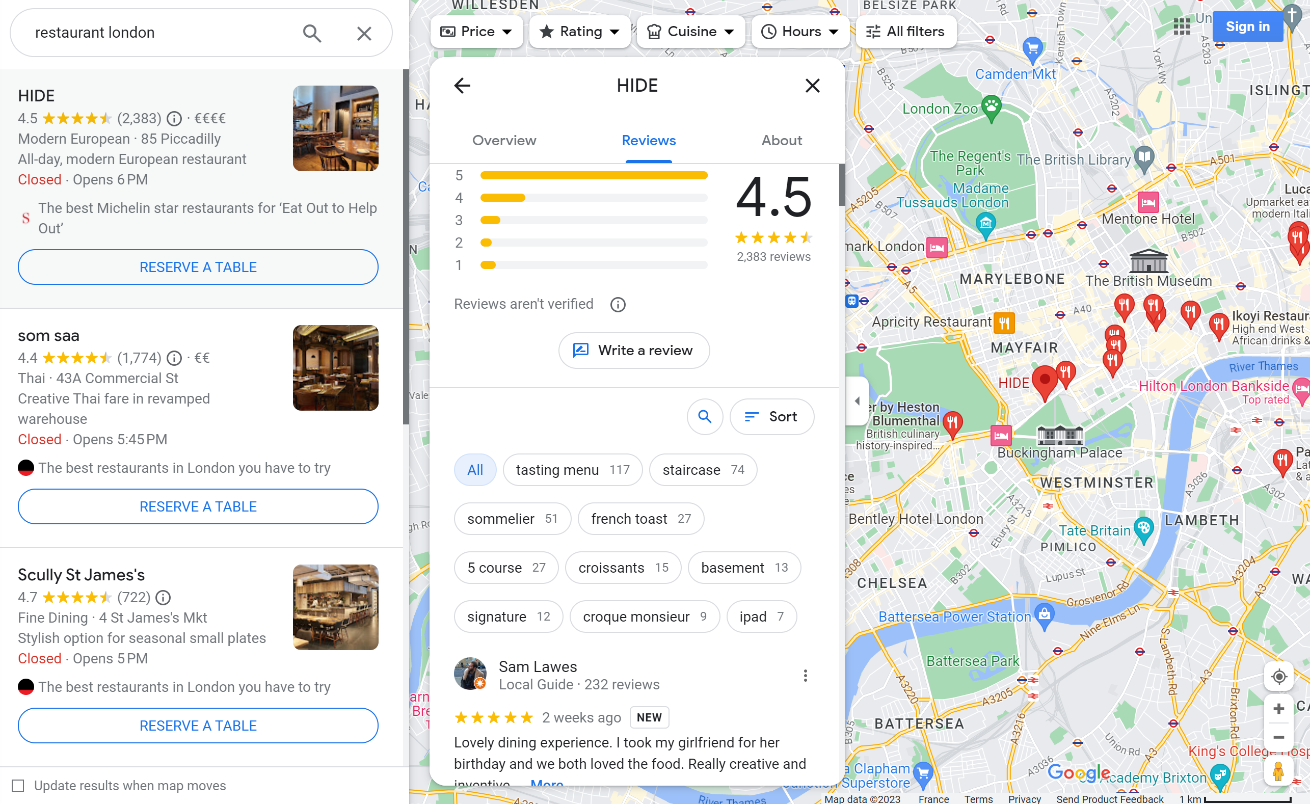 Google My Business Reviews